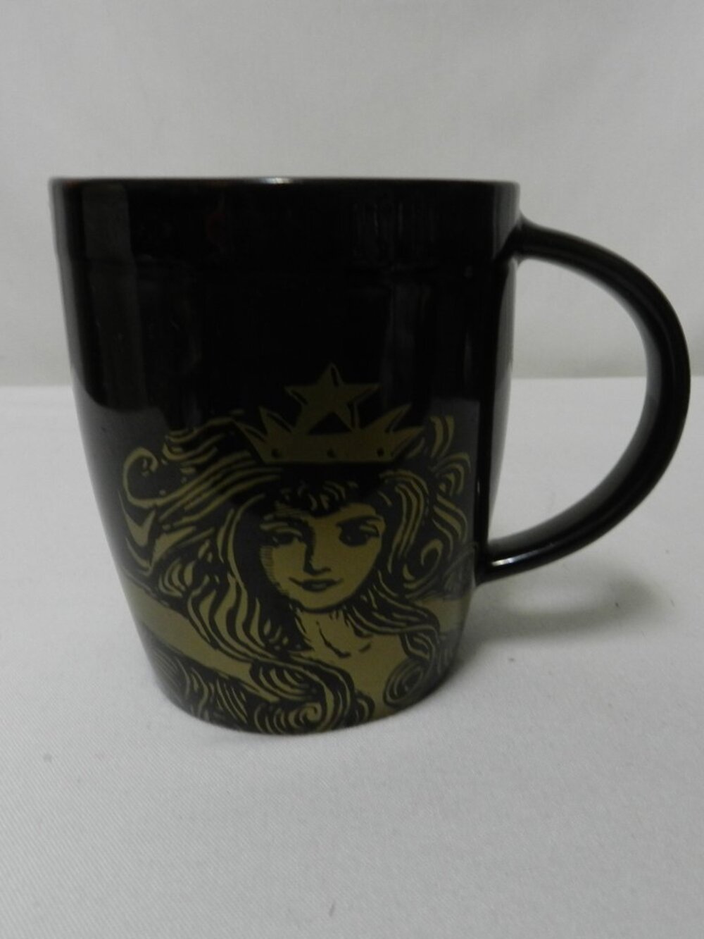Starbucks Anniversary 2012 Siren w/ Crown mug cup brown ceramic micro dish 2012